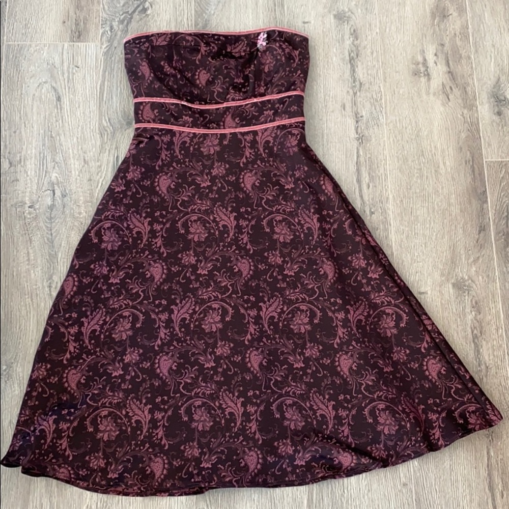 Strapless cocktail dress